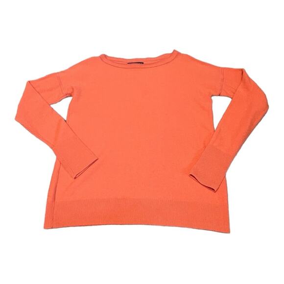 Banana Republic Orange Italian Wool  Knit Sweater Size XS Breathable Natural Lux - Picture 1 of 5